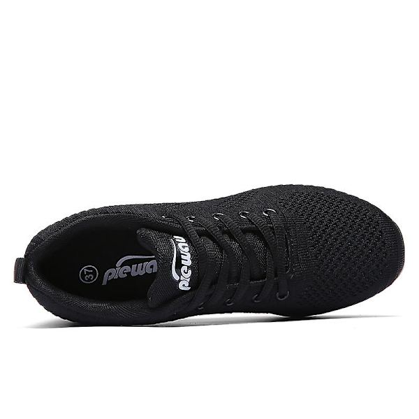 Naisten kengät Hengittävät Slip-On Tanssikengät Liukumattomat juoksukengät 2G1902 Black 38