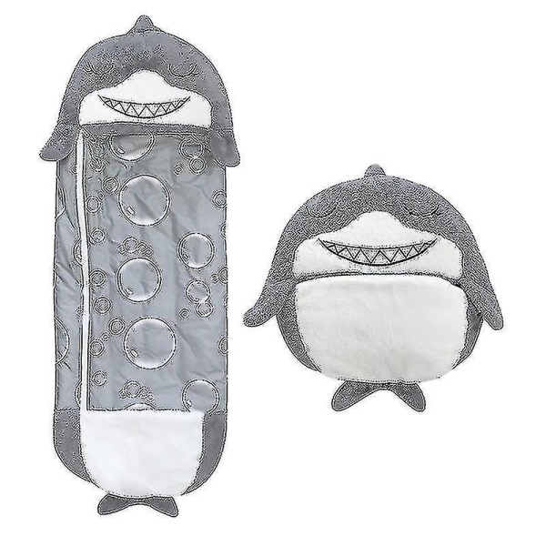 Sovsäck Barn Lazy Warm Sovsäck Pyjamas Barn Kudde Gray 180x70cm