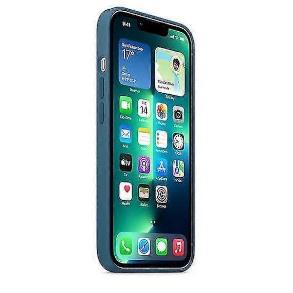 Silikonfodral med MagSafe för iPhone 13 Pro Blue Jay
