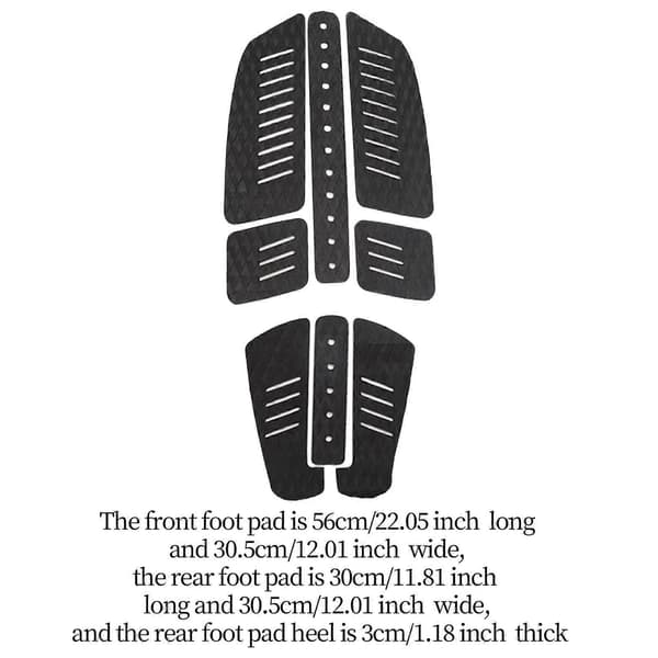 8 stk. Surf Traction Pad Surfbræt Pads til Entusiaster Paddle Board Surfbræt Black As described