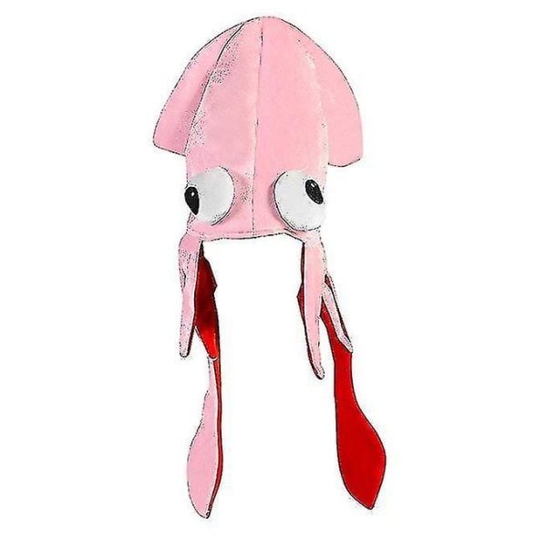 Farverig fløjlsblækspruttehat blækspruttehat Danseforestillingsrekvisitter Under havet Tillykke med fødselsdagen blækspruttehatte A