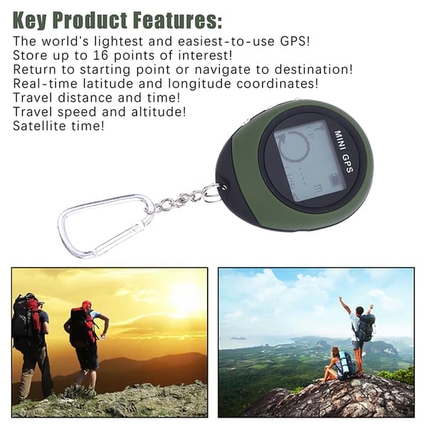 Högprecisions Satellit Mini Handhållen GPS Koordinatkompass