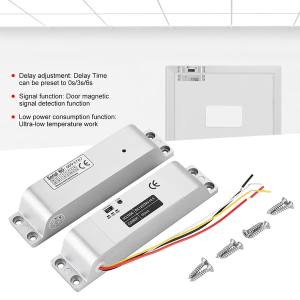 12V DC 1000KG Electric Magnetic Drop Bolt Door Lock Gate Access Control