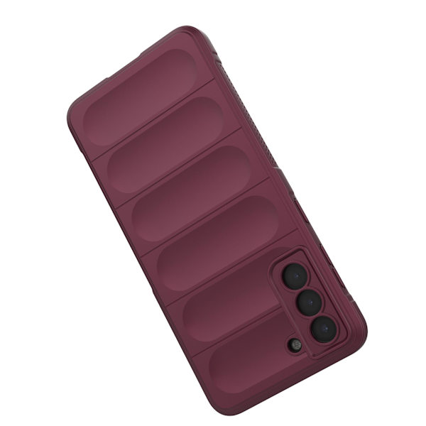 Robust baksida mobilfodral för Samsung Galaxy S21+ 5g - Stötsäker, mjuk TPU, skyddande Wine Red