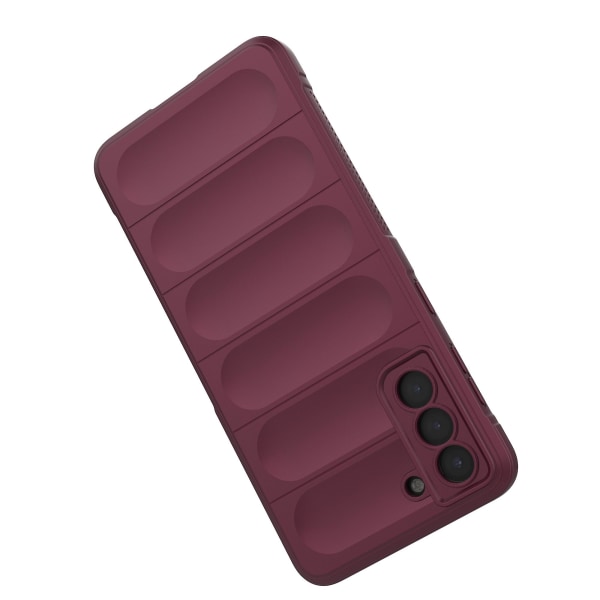 Robust Telefonbeskyttelsesetui til Samsung Galaxy S21+ 5g - Stødsikkert Blødt TPU-Cover Wine Red