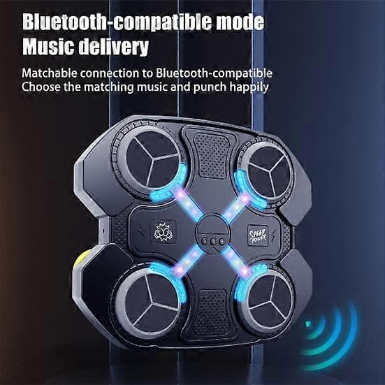 Music Boxing Machine with Gloves, Wall-Mounted Bluetooth-Compatible Boxing, Electronic Smart LED Punching, Training Target, Home Use