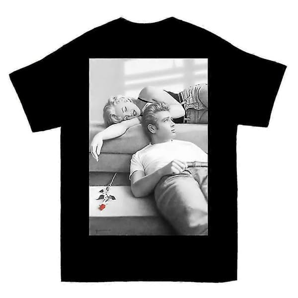 Marilyn Monroe James Dean T-shirt sort black M
