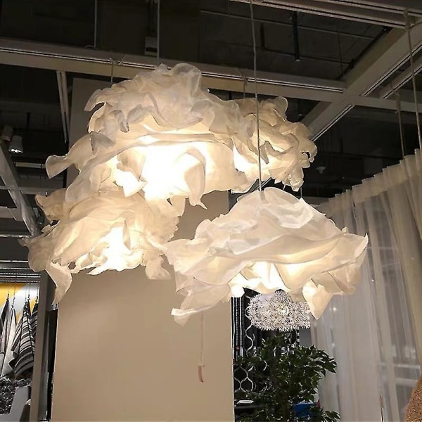 1 stk Art Diy Cloud Lampeskjerm Blomsterlysskjerm Taklampeskjermdekorasjon