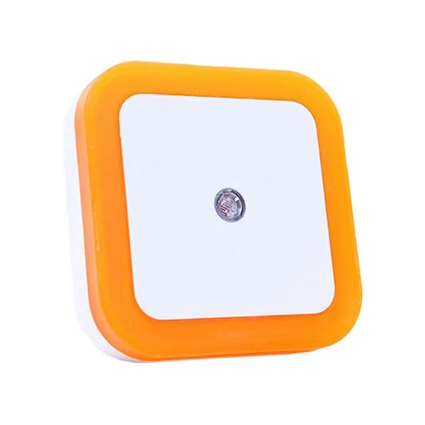 Plug-in vægnatlampe, natlamper, LED automatisk induktionskontrollampe Orange