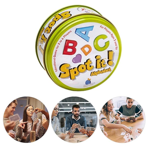 Spot It Kortspill For Flere Spillere Logisk Resonnering Øvelse Brettspill For Familietreff Basic English