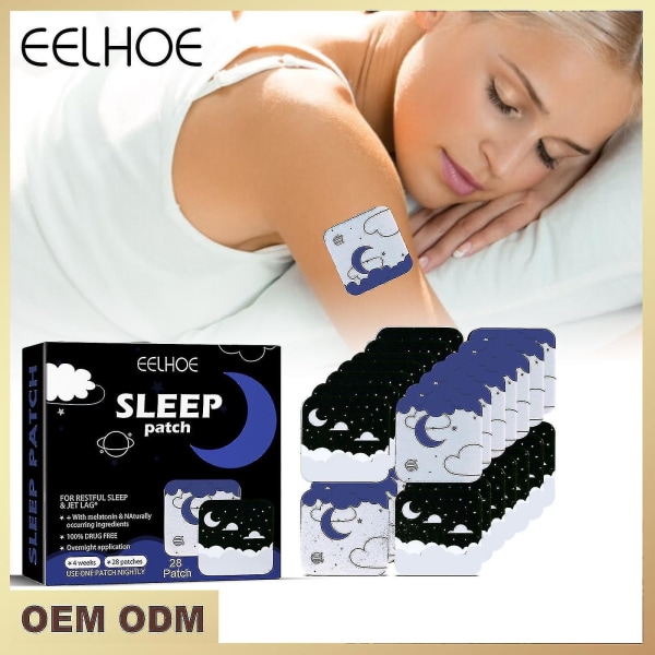 Eelhoe Sleep Aid Patch lindrar sömnlöshet Irritabilitet och ångest Förbättrar sömn- och sömnkvaliteten Sleep Patch