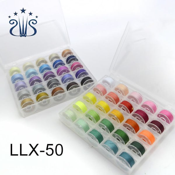 Sewing thread Polyester 50 pcs different colors multicolour