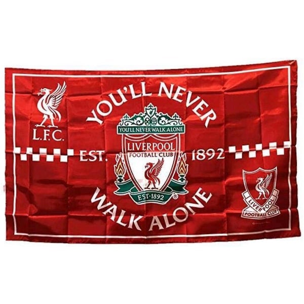 Liverpool-lippu 3x4,7 jalkaa Englannin Valioliigan jalkapallolippu
