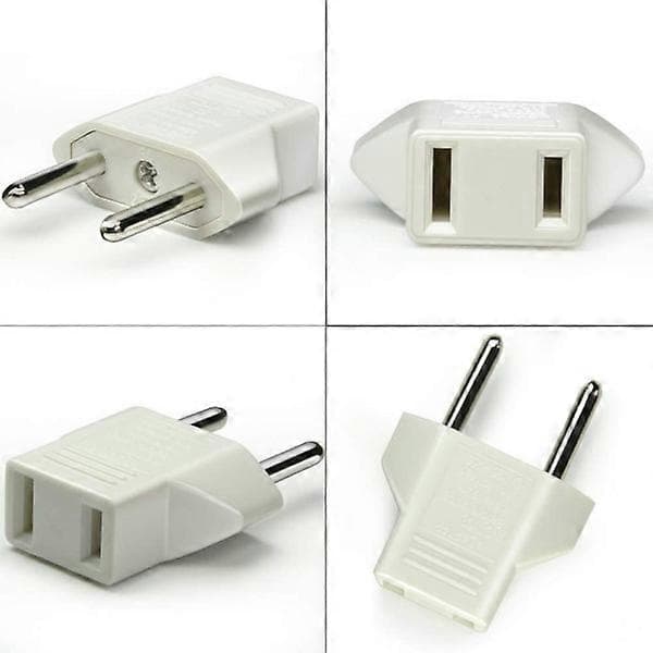 US til EU Adapter - Hvid