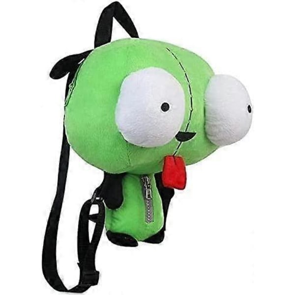 Ny Alien Invader Zim 3D Øyne Robot Gir Søt Pluss Ryggsekk Grønn Veske Julegave 14 Tommer