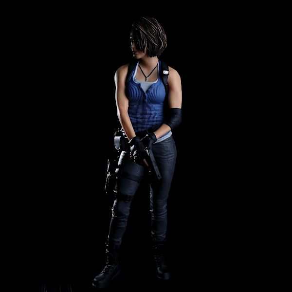 Biohazard Evil Figur - Jill Valentine og Leon Scott Kennedy - 30cm Actionfigur Legetøj 1