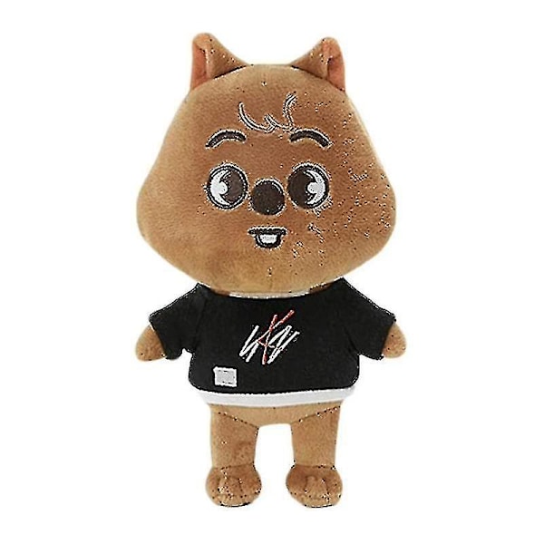 Cartoon Stray Kids Skzoo Plyschdjur 21cm Peluche Gosedjur Bbokari Wolf Chan Leebit Dwaekki Jinir Han Quokka