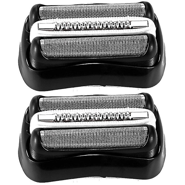 2 stk 32b Barberblad Deler Kompatibel med Braun Serie 3, Utbyttbar Folie & Kutter