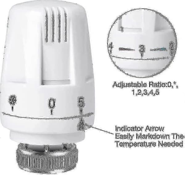 4-pack TRV termostatisk radiatorventilregulator M30x1.5 uppvärmning 4PCS