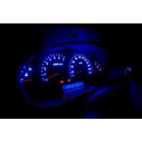 T4.2 T4 Neo Wedge 5-pak med blå LED-chip instrumentbelysning 1 1 1 Blue 5-pack