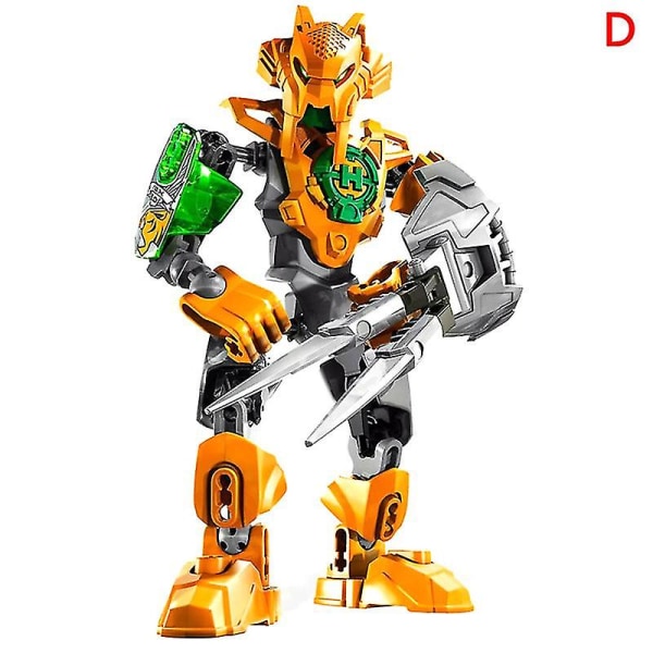 Star Warrior Soldat Bionicle Hero Factory Robot Figur Byggsten Modell Leksak Barngåva Orange