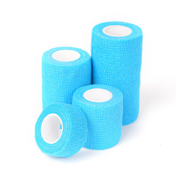 2 stk. farvede elastiske selvklæbende sportsbandager til hånd og håndled, bandage til binding af ko-ben og bordben, beskyttende bandage Hvid White 10cm*4.5m