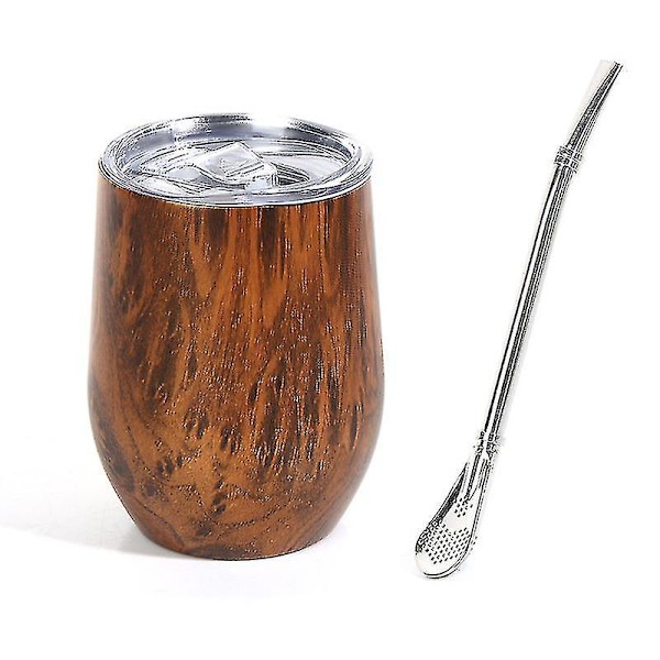 Moderne Mate-kopp og bombilla Yerba Mate-kopp med dobbel vegg i rustfritt stål N8