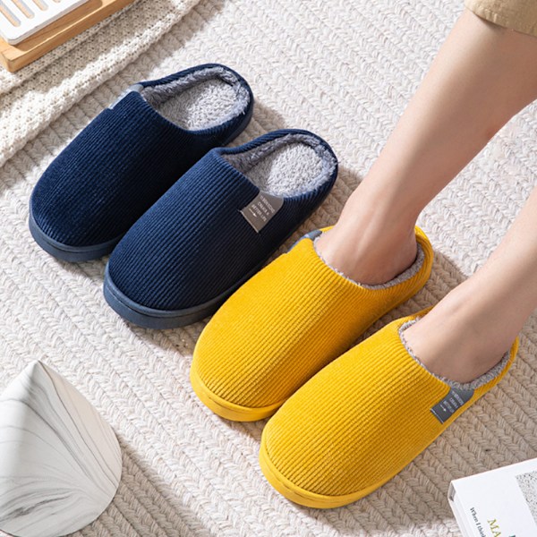 Unisex Varme Vinter Indendørs Hjemmesko i Memory Foam &