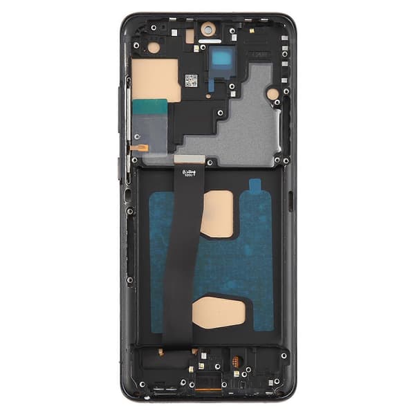För Samsung Galaxy S20 Ultra SM-G988B 6,78 tum TFT LCD-skärm Digitizer Komplett Montering med Ram, Stöder Inte Fingeravtrycksidentifiering Black