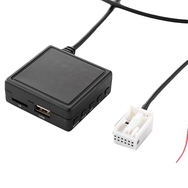 Bil Bluetooth 5.0 Aux-kabeladapter Tf Usb Passar För 207 307 407