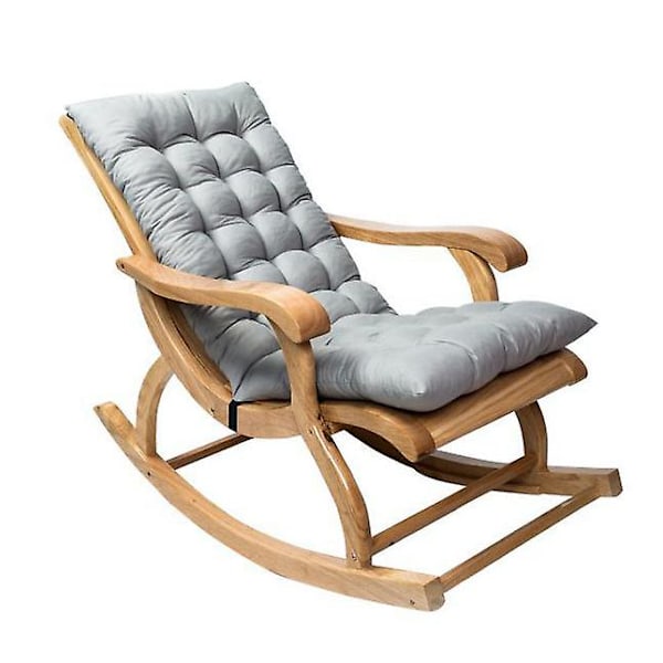 Grå 1,2 Meter Lang Folding Recliner Gyngestol Bomulls Pute (kun Pute)