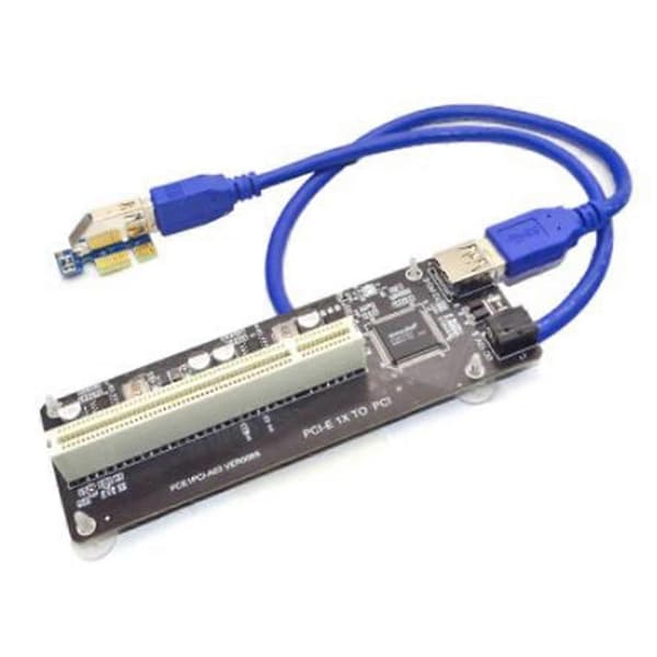 PCIE PCI-E PCI X1 til PCI Riser Card Bus Card Højeffektiv Adapter Konverter USB 3.0 Kabel til De