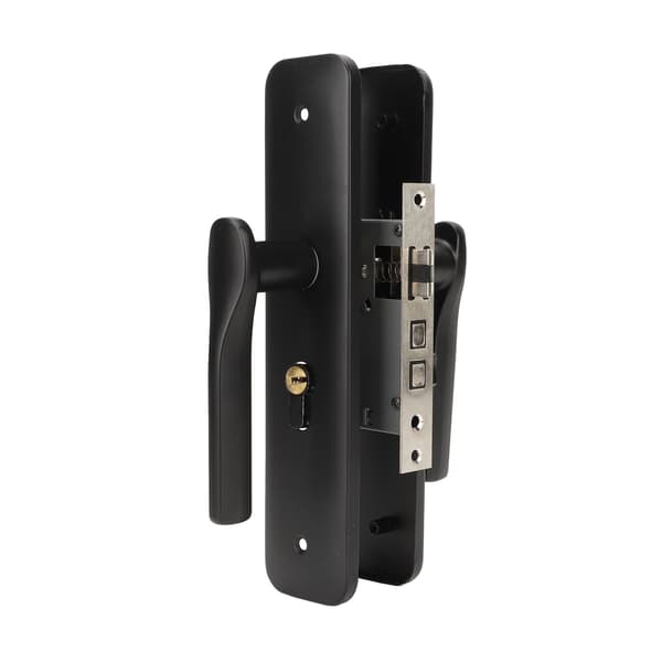 Stainless Steel Door Lock Set with Oxidation Resistant Coating, Rustproof and Comfortable Grip Handle for Bedroom Bathroom