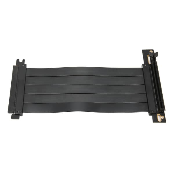 Vertical Mounting PCIe Riser Cable, Flexible Foldable Design with High-Speed Shielded Transmission, 90 Degree EMI-Resistant Connector for Stable GPU