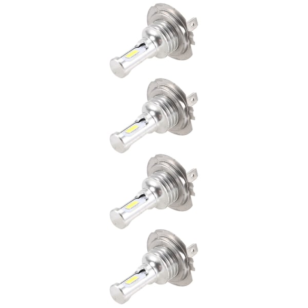 4 stk Mini H7 + H7 Combo LED Forlygte Sæt Pærer Høj Lav Stråle 240w 52000lm 6000k Sæt Super Hvid