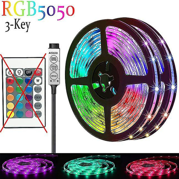 LED-stripe 1m-30m RGBIC 2835 Bluetooth App-kontroll Jageffekt Lys Fleksibel Tape Diode Bånd TV Baklys Rom Dekorere 1M Full Set 5050 3Key