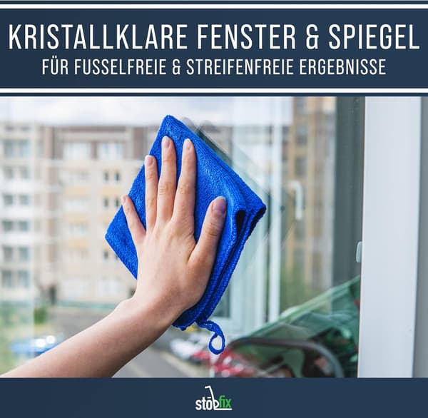 Mikrofiberhåndkle [10 stk] Støvfjerning håndkle - generelt håndkle (blå)