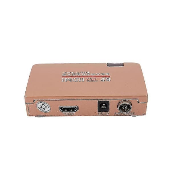 RF til HDMI-omformeradapter Analog mottaker Analog TV-boks Digital boks Fjernkontroll EU-plugg
