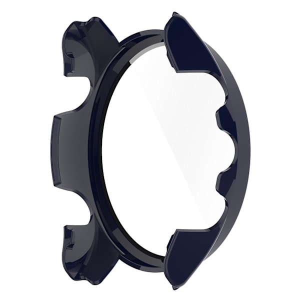 Fullskyddande Hård PC-Klockfodral för Garmin Forerunner 255s med Härdat Glas Skärmskydd Midnight Blue