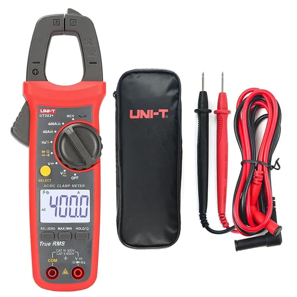 UNI-T UT201+ Digitaalinen pihtimittari True RMS DC/AC-virta- ja jännitemittari