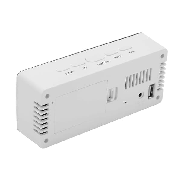 Stor Väckarklocka Temperaturvisning LED Spegel Digital Väckarklocka