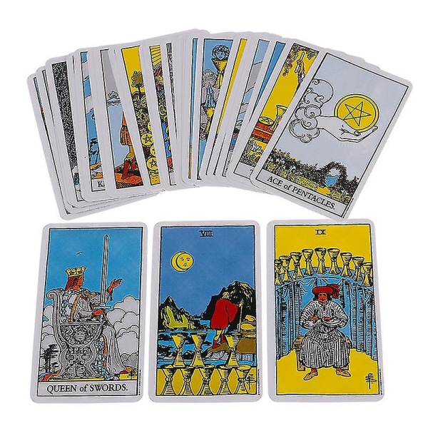 Rider Waite Tarotkort Engelska bordsspel Spådomsresonemang Flerspelarspel