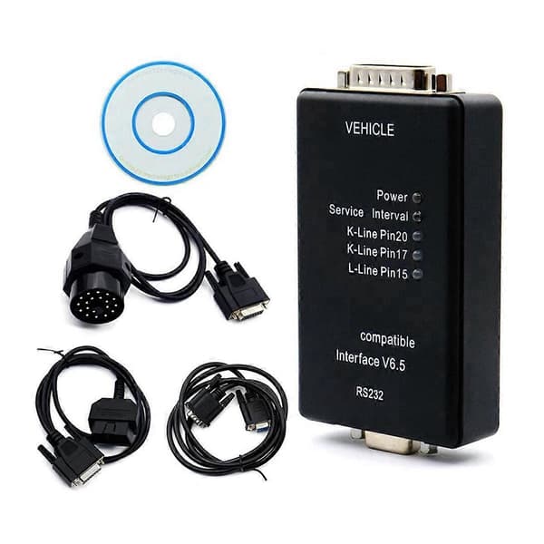 Kompatibel med Auto Carsoft 6.5 Kompatibel med E30/E36/E46/E34/E39/E53/E32 med RS232 PC-grensesnitt Bildiagnoseverktøy Black