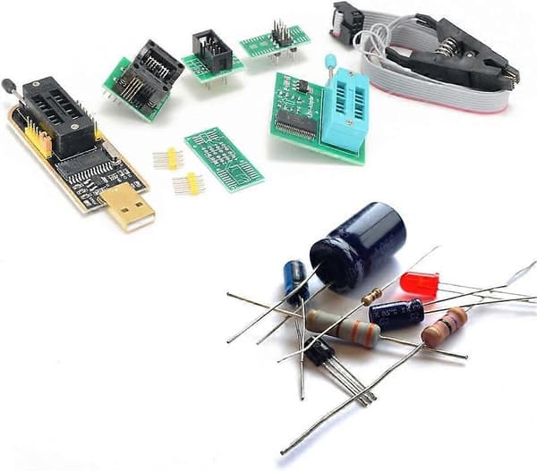 CH341A Programmer med statusindikator for EEPROM Flash BIOS USB-programmering