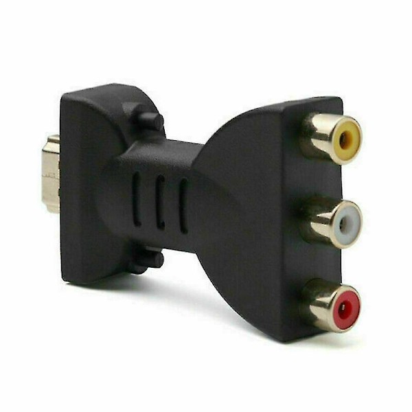 HDMI Han til 3 RCA Hun Composite AV Audio Video Adapter 4k Konverter til TV Video