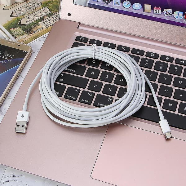 5m Micro USB Data Sync 3A Hurtig Opladerkabel til Android til Smart Phone