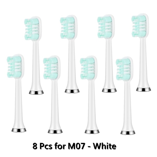 10/8 stk/sett Tannbørsteutskiftningshoder for Lc-h156/m07 elektrisk tannbørstemunnstykke erstatningshoder Smarte børstehoder Engros 8pcs M07