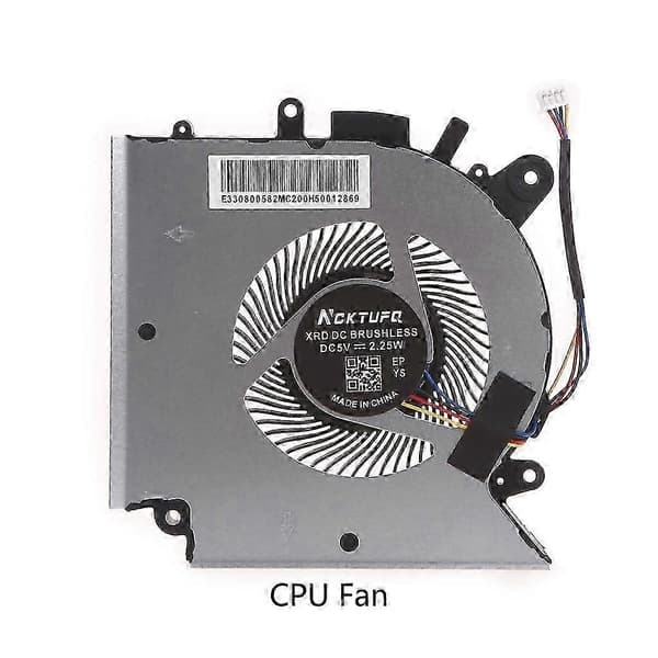 4-bens radiatorblæser Kompatibel med MSI Katana GF66 GF76, CPU-køleblæser CPU