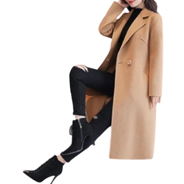 Klassisk reversoverfrakke til kvinder - vinter- og efterårsovertøj Jsir 3XL Ginger