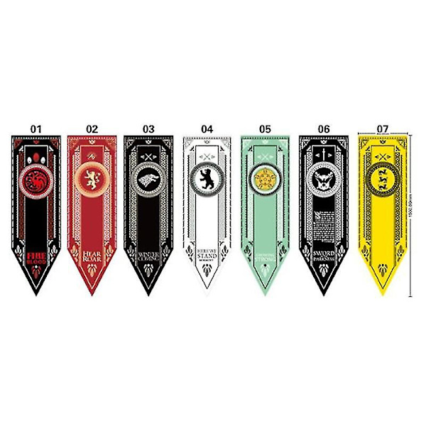 Game of Thrones -ripustuslippu Stark Targaryen Lannister Banner Kotijuhlan Koristeluun 05 Tyrell